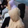 not bad clothing models using hood due