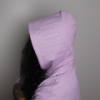model using not bad clothing hood due tan lavender small